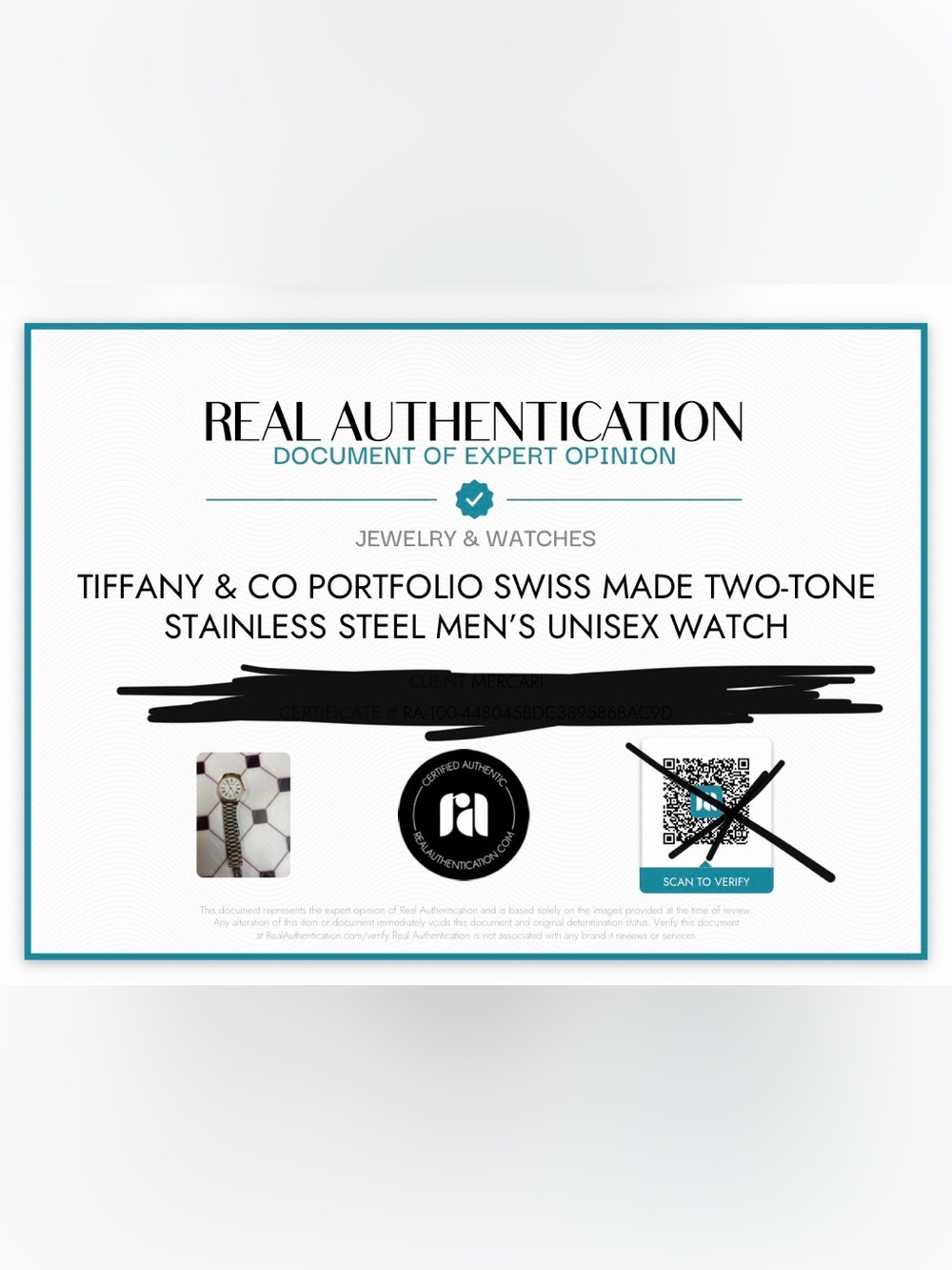 Tiffany & Co Portifino Two-Tone Stainless Watch - Picture 11 of 11
